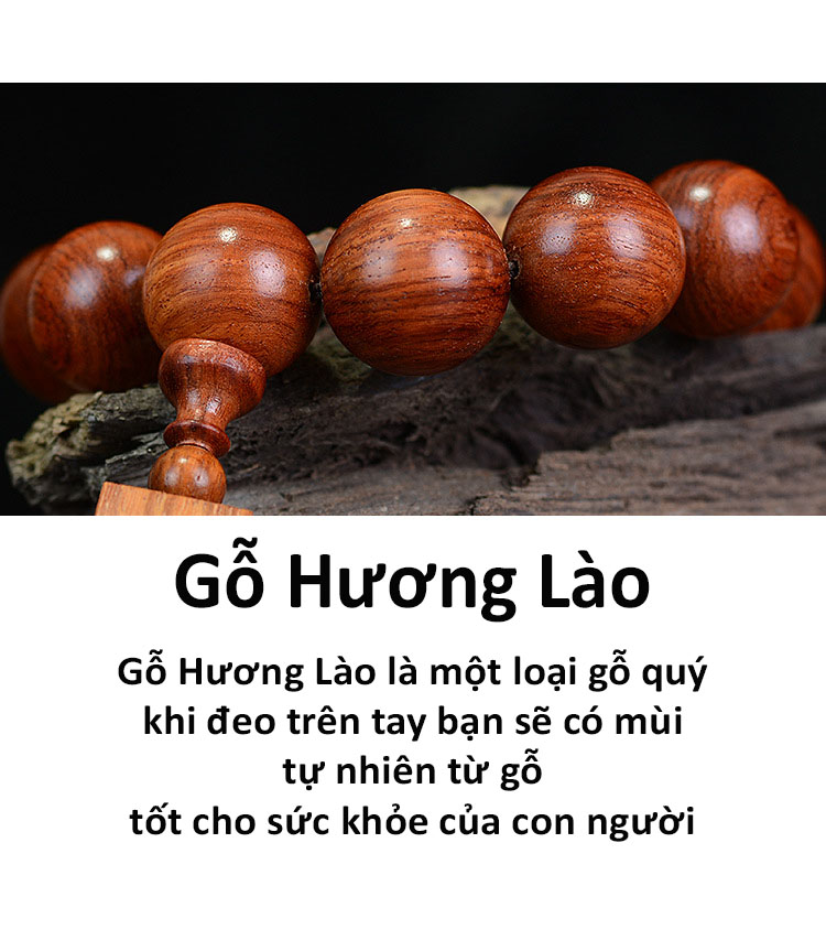 Vòng đeo tay phật giáo phong thủy, tràng hạt gỗ hương, vòng gỗ phong thủy mã VGH