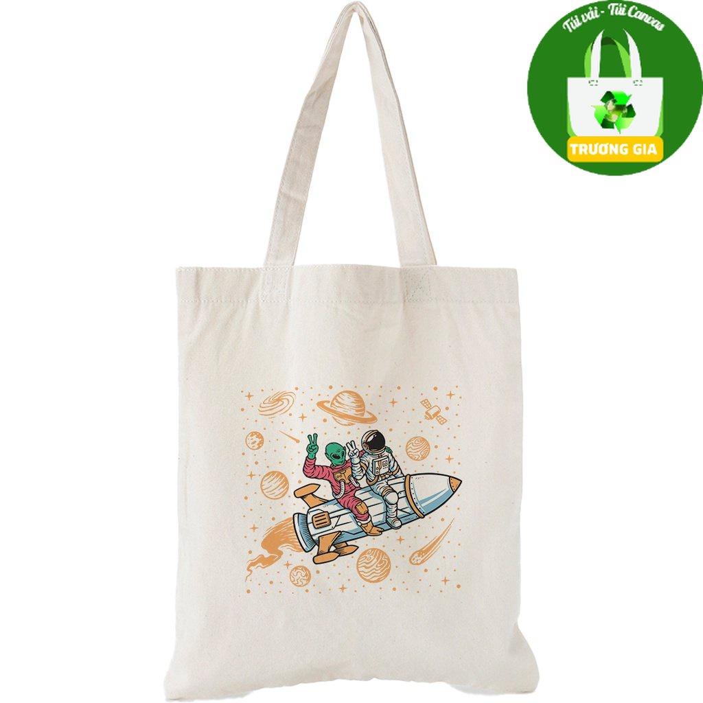 Túi vải Canvas Trương Gia Túi Vải - Túi Canvas bộ sưu tập Phi Hành Gia - nhiều kích thước