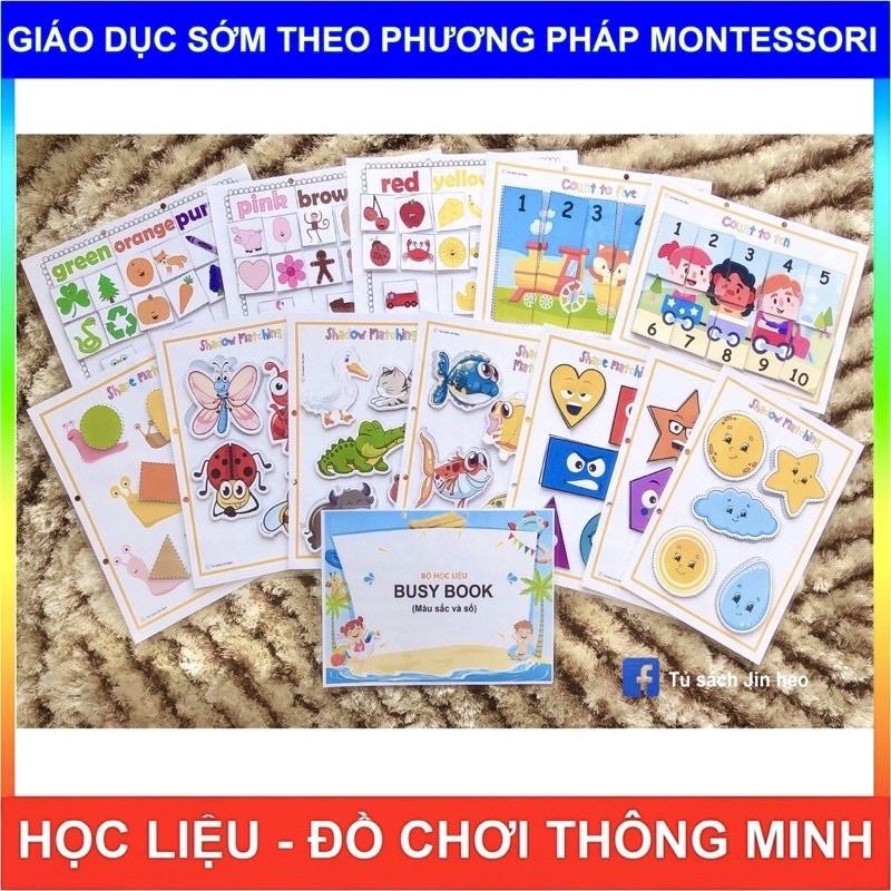 Busy Màu sắc và Số, Giáo dục sớm Montessori, giúp bé phát triển tư duy, sáng tạo