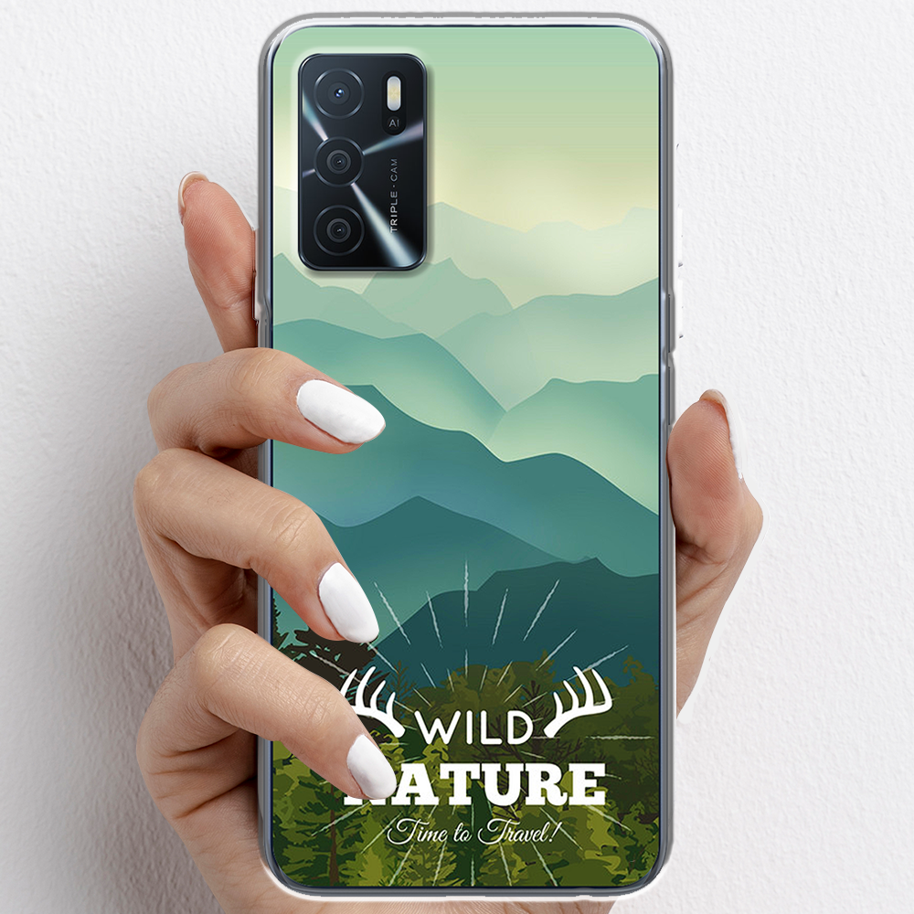 Ốp lưng cho Oppo A16, Oppo A16k nhựa TPU mẫu Núi non