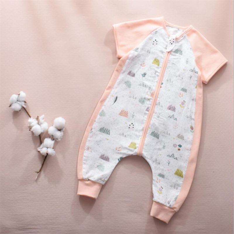 Tre Cotton Muslin Túi Ngủ Cho Bé Cách Nhau Chân Trẻ Em Ngủ Bao Mùa Hè Thoáng Khí Cho Bé Kids Túi Ngủ Đồ Ngủ Bộ Đồ Ngủ