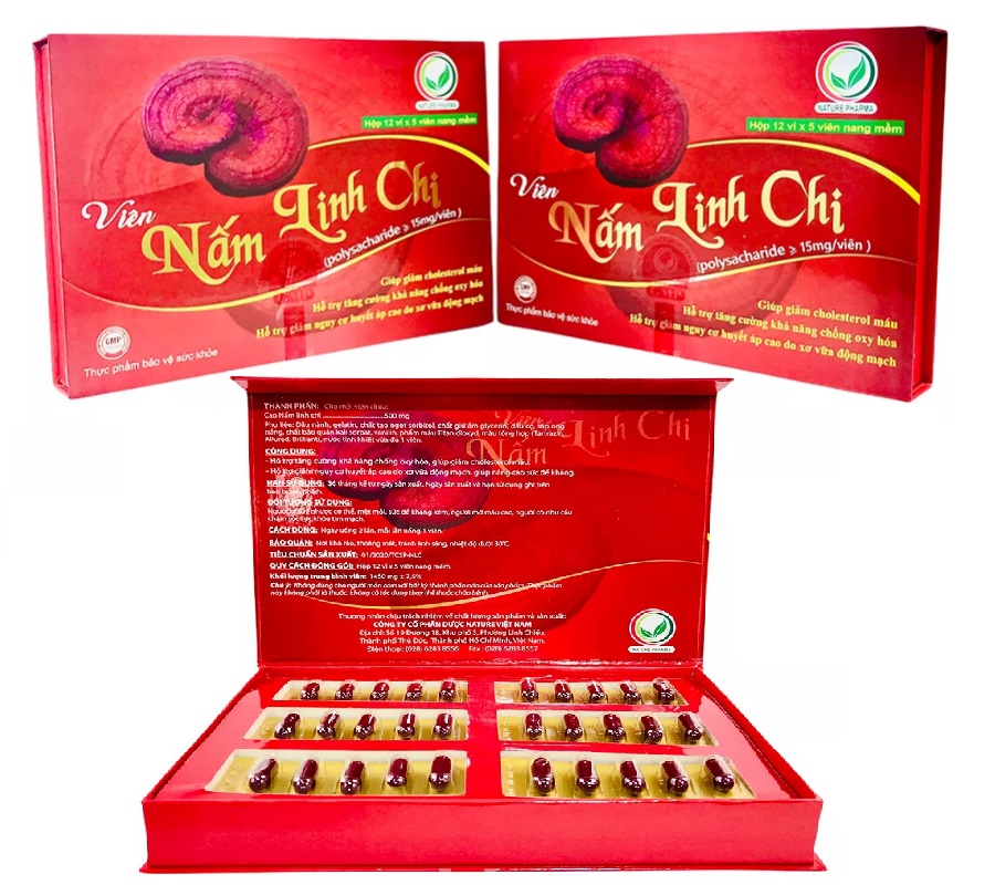 Combo 3 hộp Thực Phẩm Bảo Vệ Sức Khỏe Viên Nấm Linh Chi
