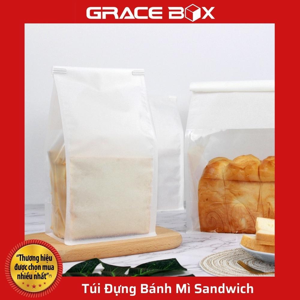 Xấp 10 Túi Đựng Bánh Mì Sandwich, Bánh Ngọt Loại Trơn - Hàng Nhập Khẩu