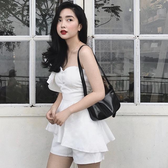 Set áo bèo vai + quần short