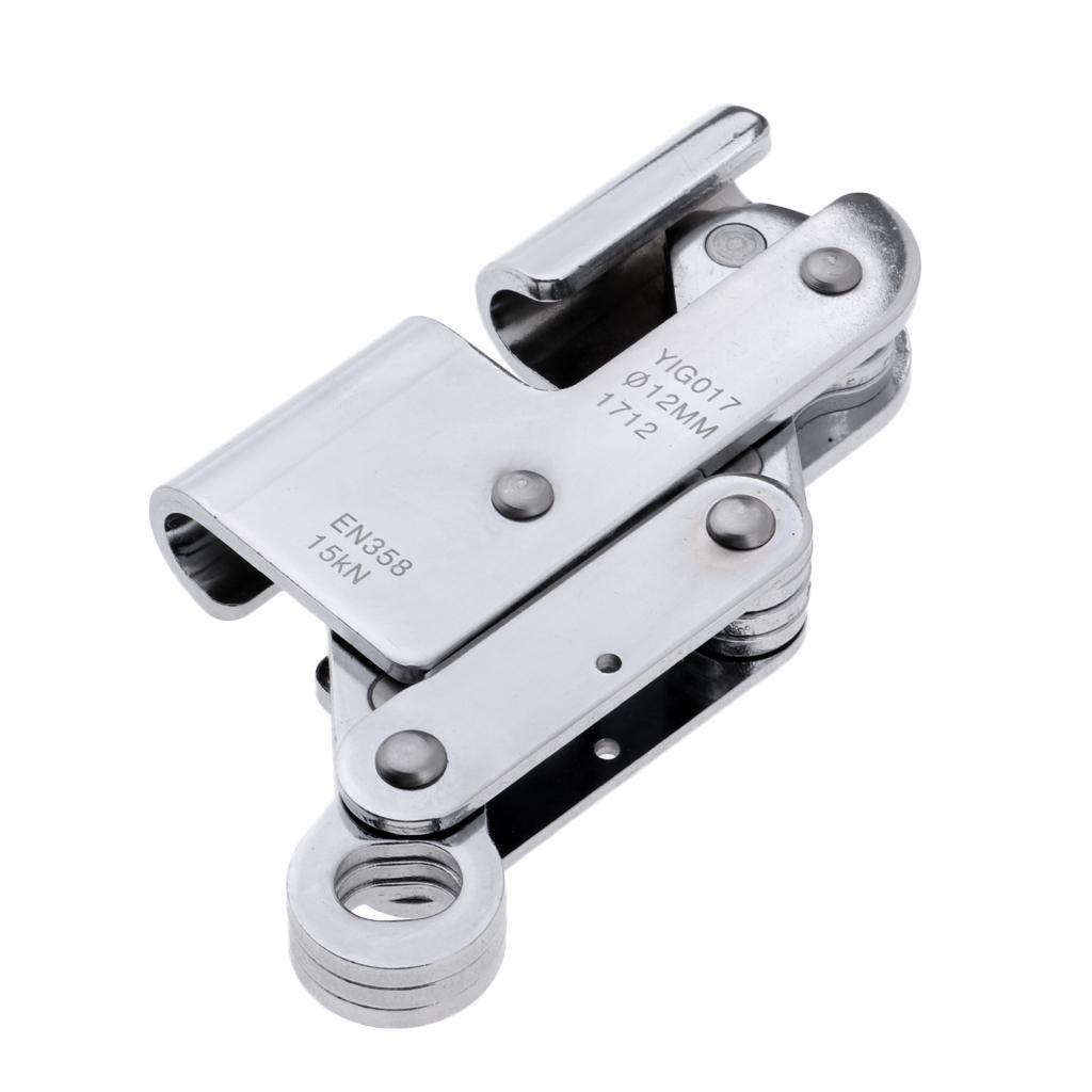 15KN Carbon Steel Rope Grab Protecta Construction Protection Rock Climbing