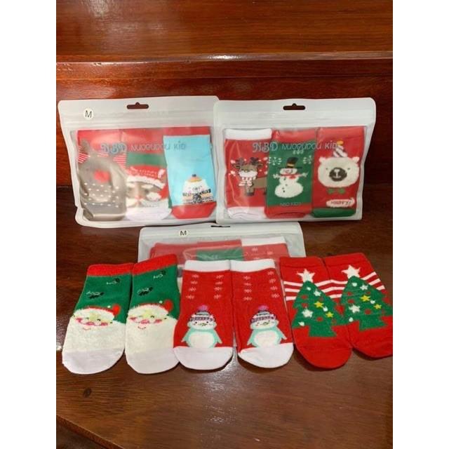 SET 10 ĐÔI TẤT NOEL SIÊU YÊU CHO BÉ