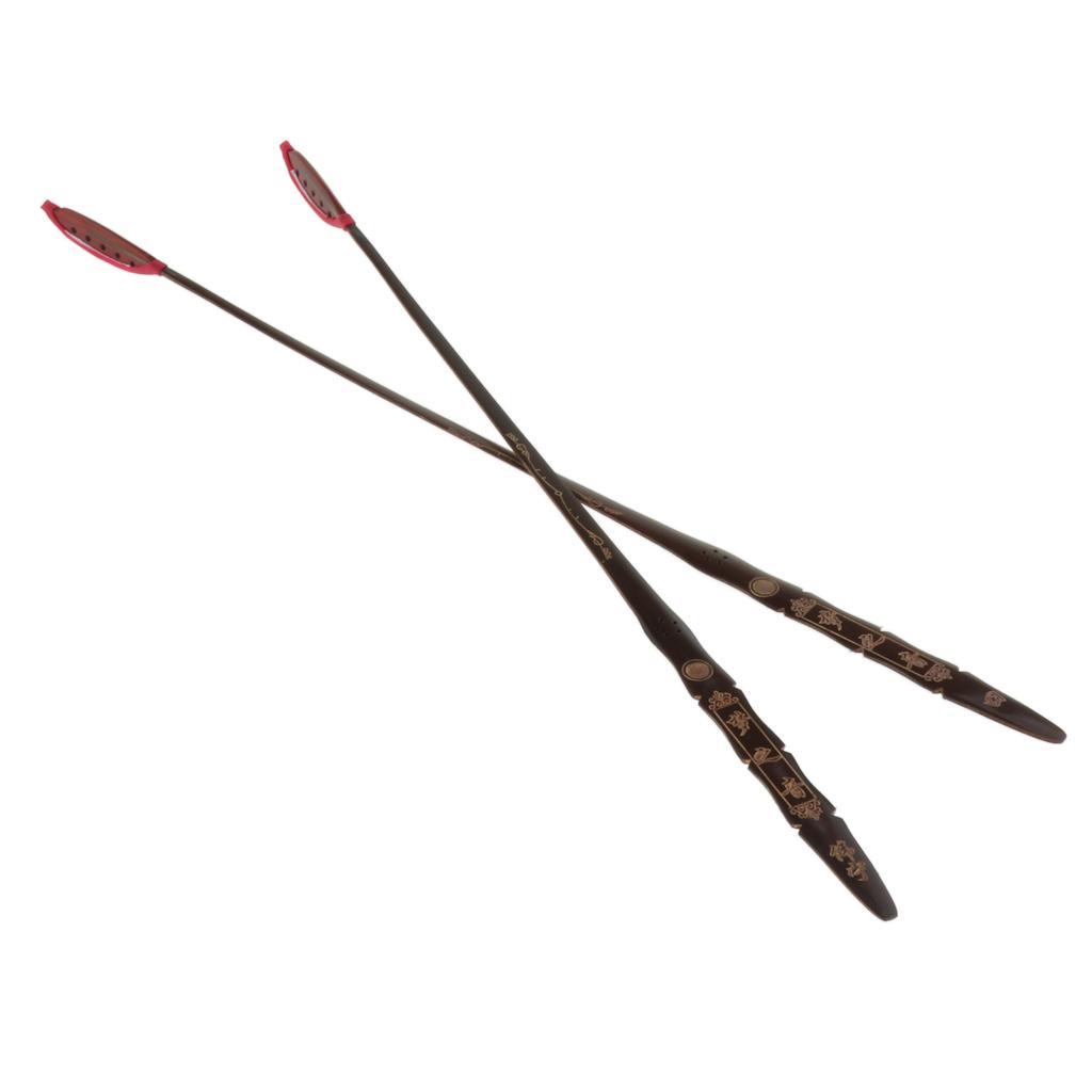 2x1 Pair Chinese Dulcimer Hammer Beater with Case Organiser