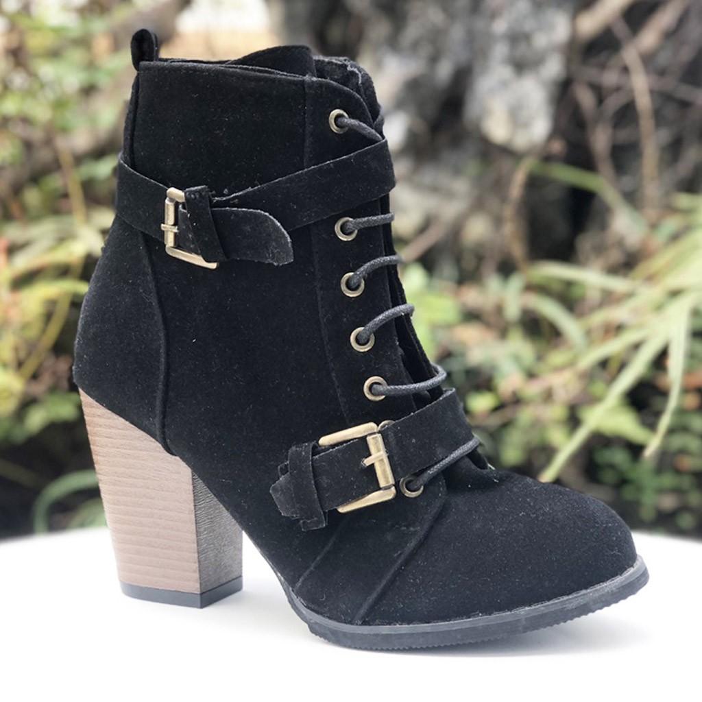 Giày boot nữ cổ lửng sành điệu Dành Cho Nàng 20458