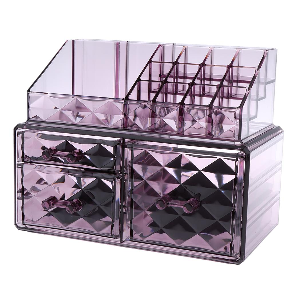 Acrylic Cosmetic Organizer Makeup Case Jewelry Storage Holder