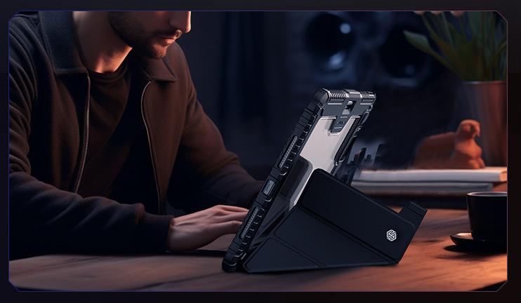 Bao da cho iPad Pro 11 inch M4 2024 / iPad Pro 13 inch M4 2024 Nillkin Bumper Leather Case Pro (Có khe cắm bút Apple Pencil) - Hàng chính hãng