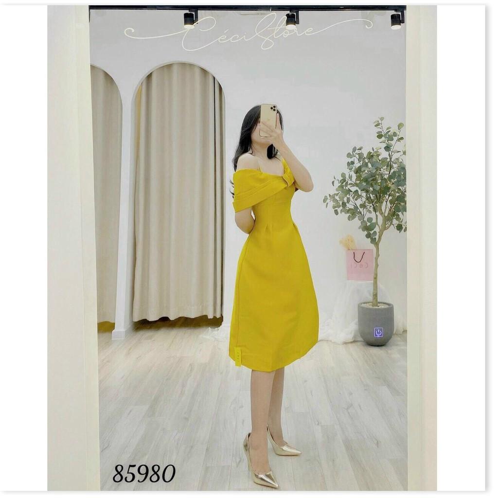 ĐẦM XÒE DỰ TIỆC NỮ CỔ CỘT NƠ SIÊU XINH SANG TÔN DÁNG CHO CÁC CHỊ EM KHANH AN STORE