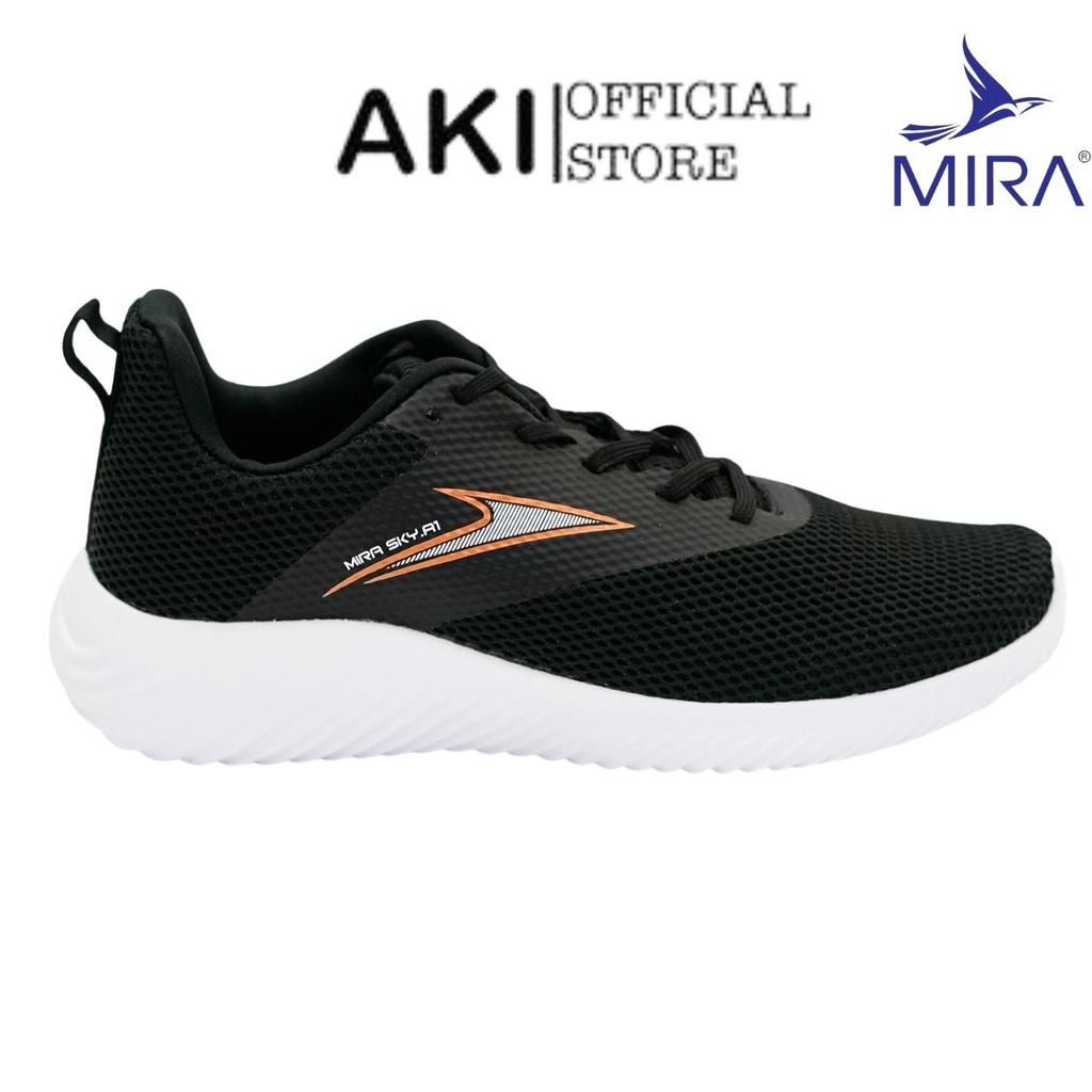 Giày Sneaker nam nữ Mira Sky A1 Đen chính hãng, giày chạy bộ thể thao cao cấp - MS002