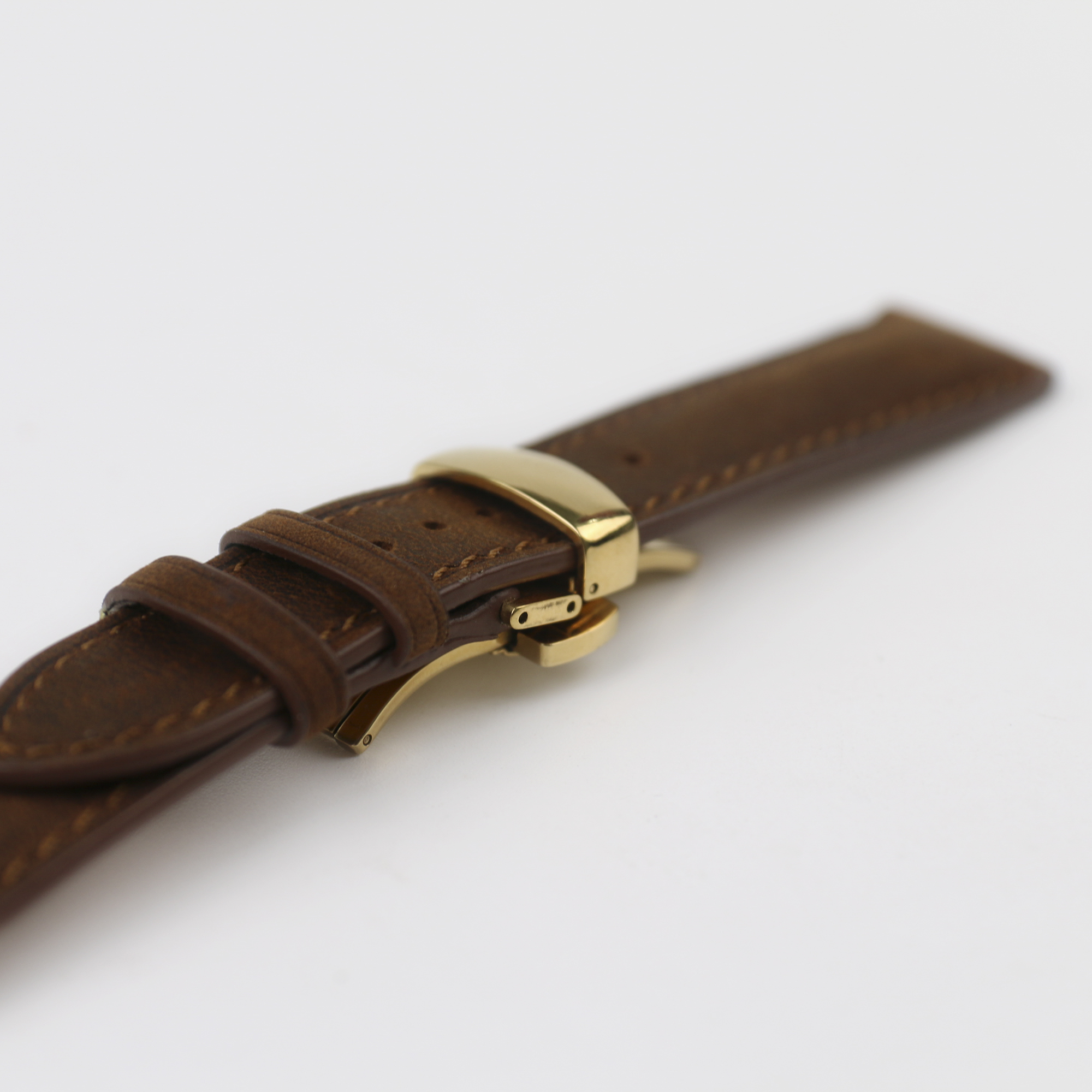 Dây đồng hồ da bò sáp (khoá kim+khoá bướm) dây da đồng hồ cao cấp handmade khâu tay thủ công size 18mm, 20mm, 22mm, 24mm