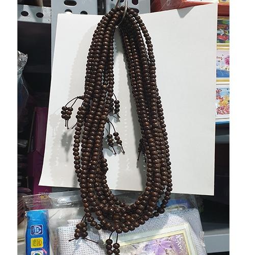 Vòng tay chuỗi gỗ vân 108 hạt 8li & 6li