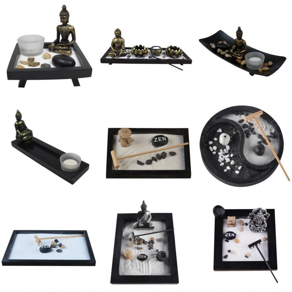 2x Sandbox Desktop Ornament Zen Sand Tray Housewarmin Gifts for