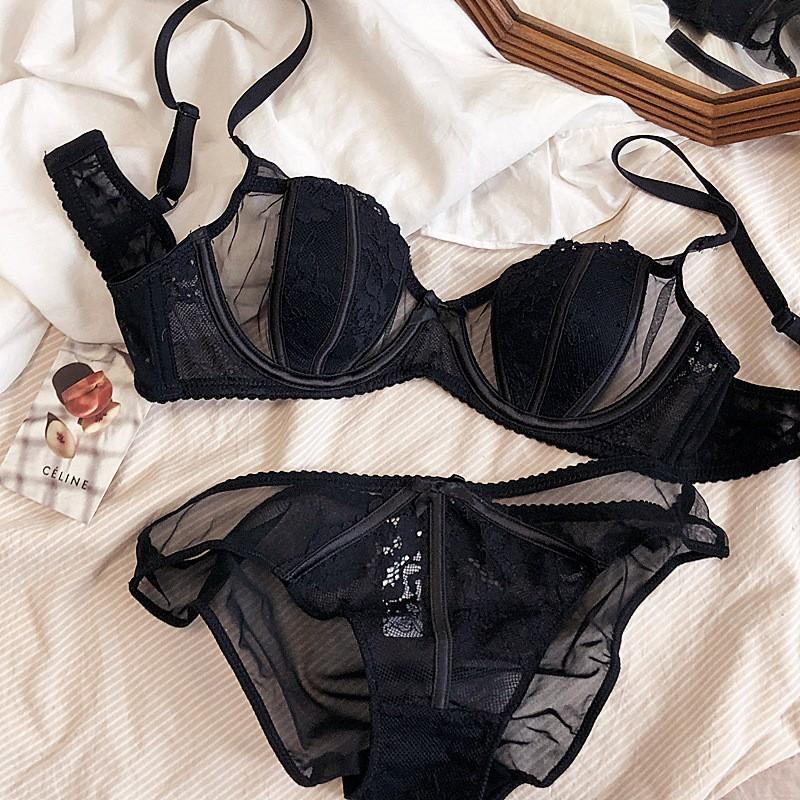 Bộ đồ lót B058 có gọng mút mỏng pha lưới cao cấp,sexy ,quyến rũ