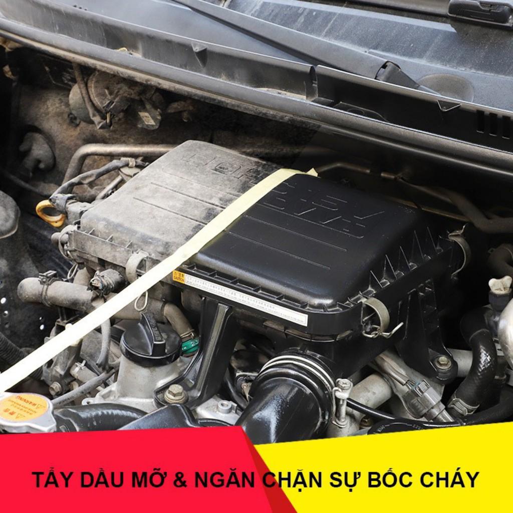 Combo dung dịch khoang máy ô tô và dụng cụ vệ sinh ENGINE CLEANER CARJAY