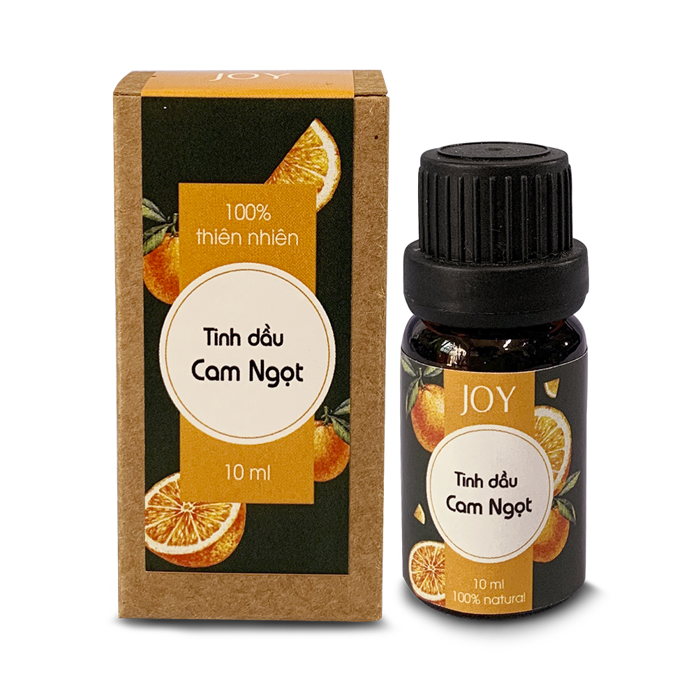 Tinh Dầu Cam Nguyên Chất Joy 10ml - Xông Phòng - Thư Giãn, Kích Thích Sáng Tạo, Tăng 45% Hiệu Quả Làm Việc, Giảm Say Xe