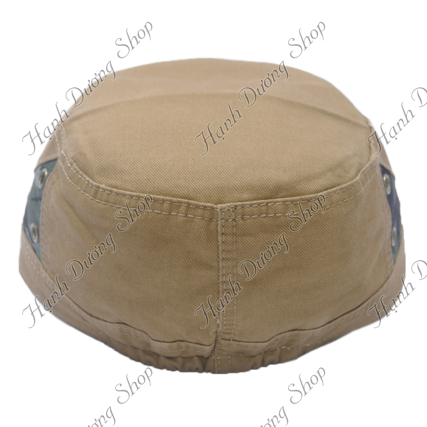 Nón kết đầu bằng bít đuôi thêu chữ US Naval vá lính ở mỏ kết độc đáo, vòng đầu 58cm