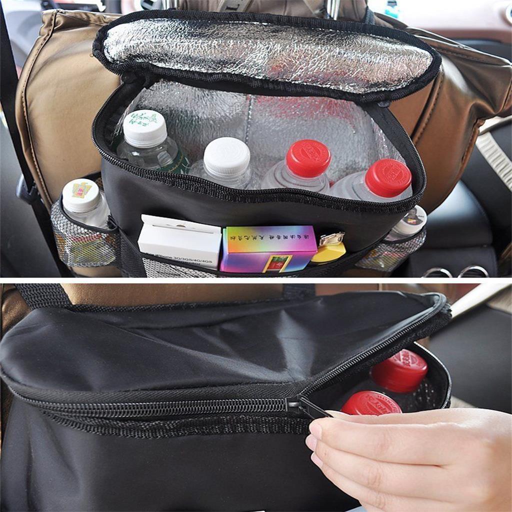 Car Seat Organizer Holder Multi-Pocket Hanger Storage Bag Pouch Coolers