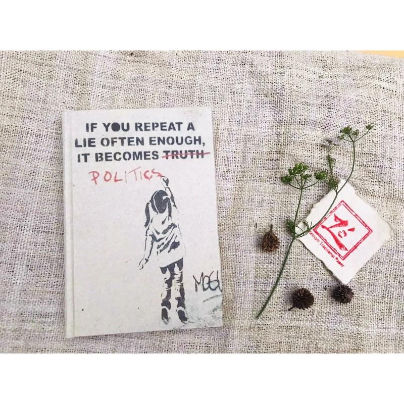 Sổ tay giấy Dó Politics - Banksy collection handmade notebook