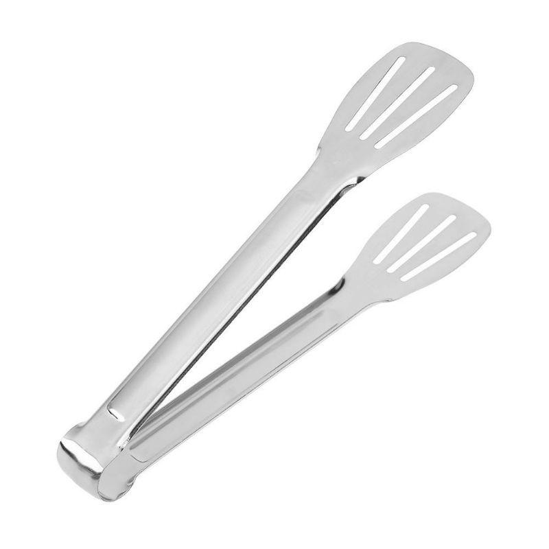 Kẹp gắp thức ăn- Kẹp gắp chiên 3 vạch cán dài inox chắc chắn