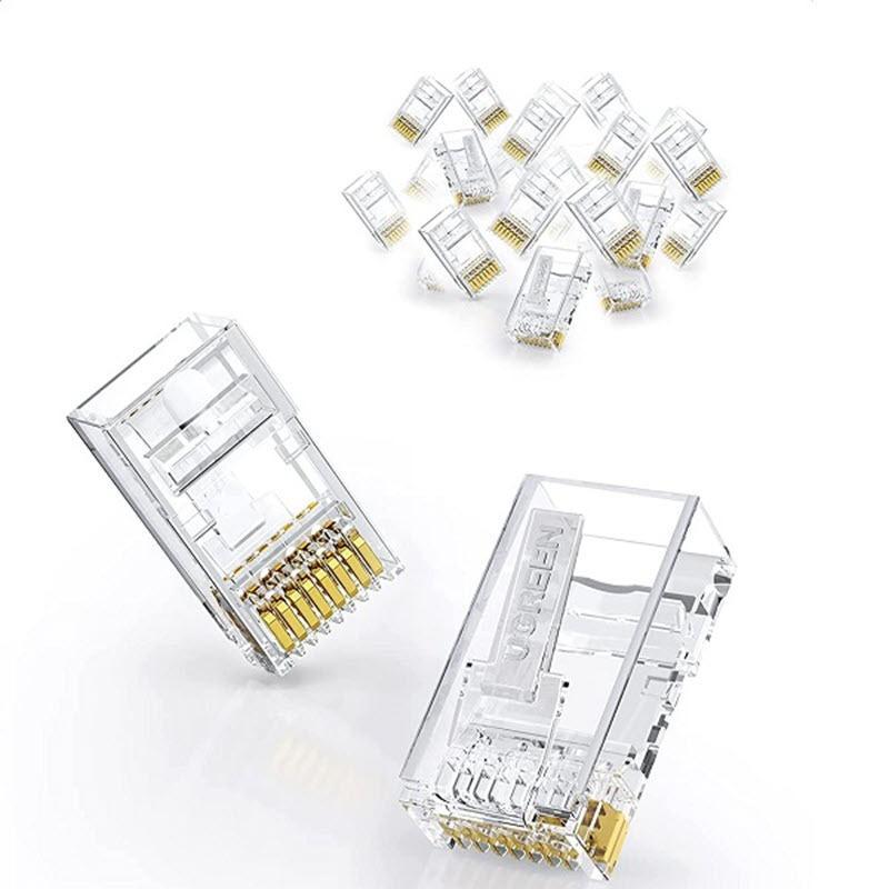 Hạt Bấm Mạng Xuyên Thấu RJ45 Tiện Lợi và Kinh Tế, Dùng cho CAT5E và CAT6E( Túi 100 hạt)