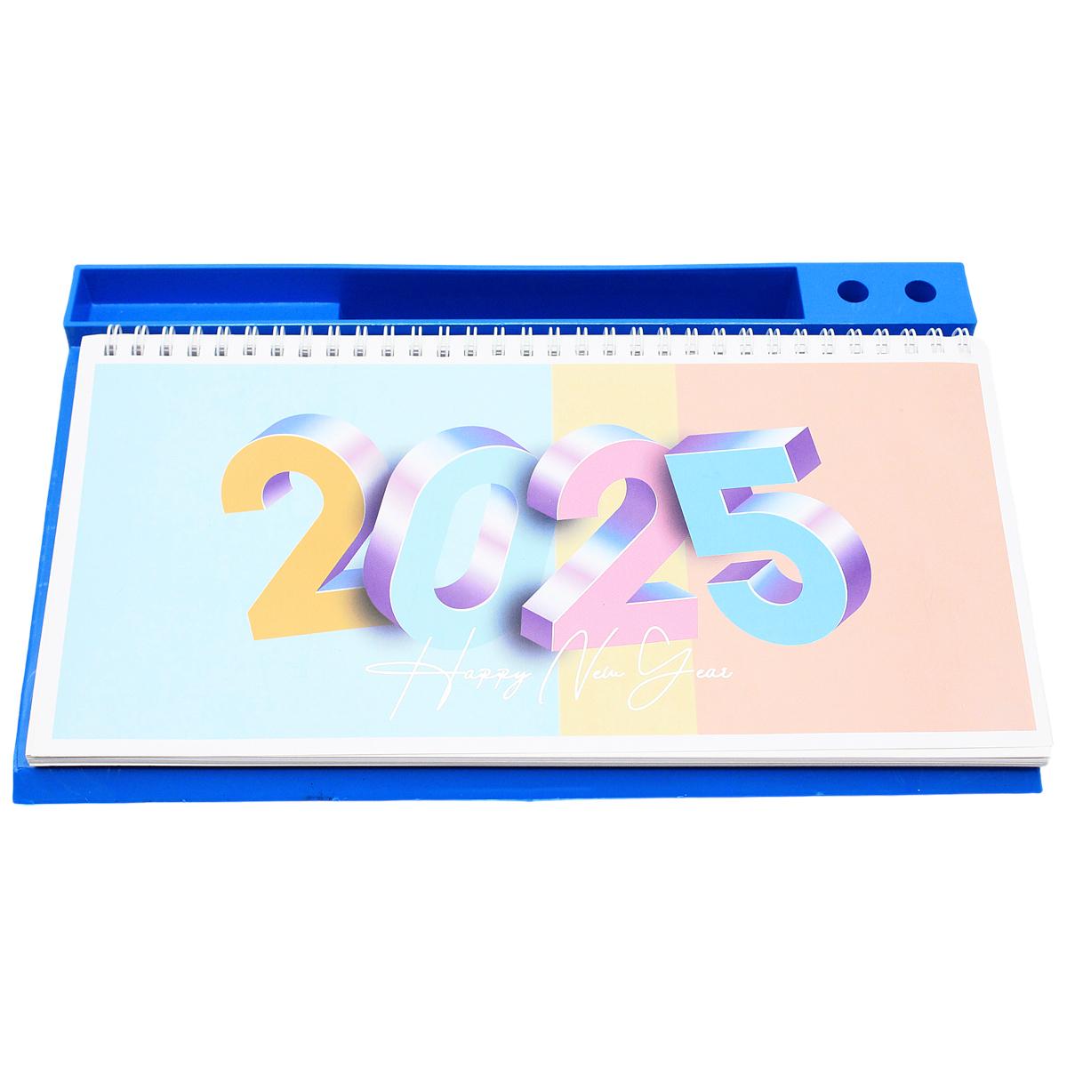 Lịch Bàn Tuần Đế Nhựa 2025 - 2025-XNI - Đế Xanh