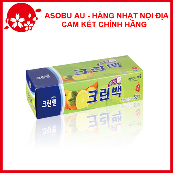 Hộp 50 Túi đựng thực phẩm size to 25cmx35cm - Nhập khẩu Hàn Quốc