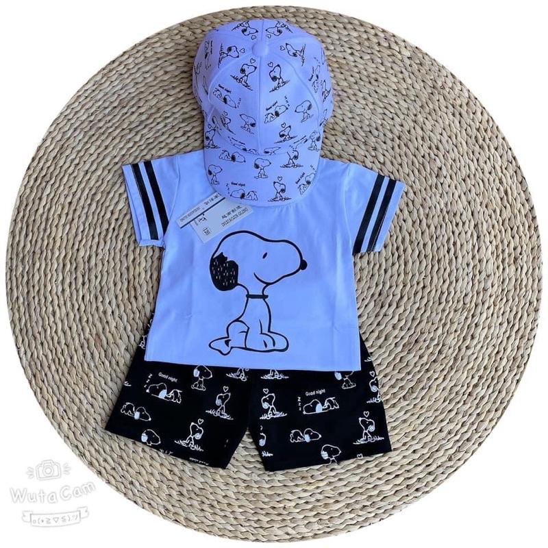 Set 3 món mũ puppy+áo+ quần. Size: 10-20kg ( bé trai và gái đều mặc đẹp)