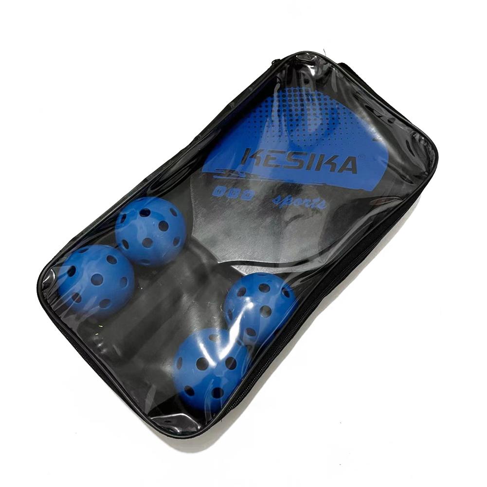 Pickleball Paddle Set Pickleball Rackets Ball Set 2 Rackets & 4 Pickleball Balls with Carrying Bag for Men Women