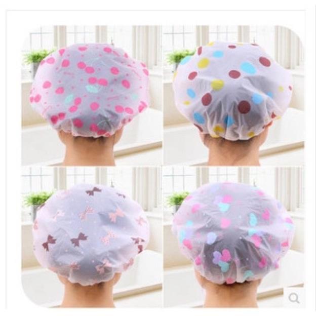 Mũ tắm trùm tóc chống thấm siêu tiện lợi
