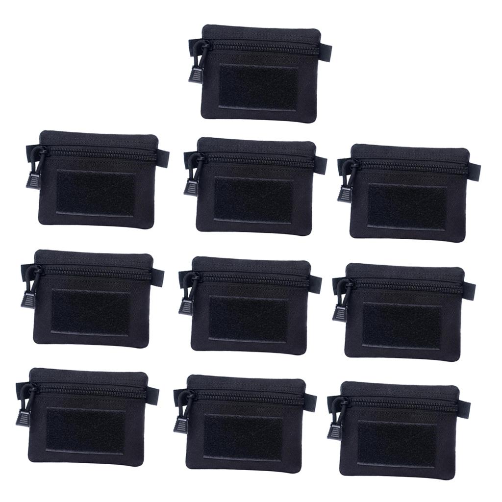 10pcs  Wallet Key Pouch Molle Gadget Pouch Accessory Bags