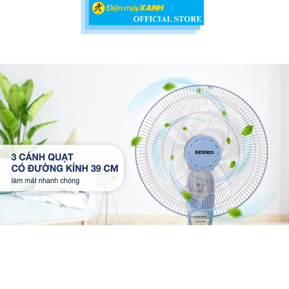 Quạt treo tường Senko 3 cánh TC1626 47W - Hàng Chính Hãng
