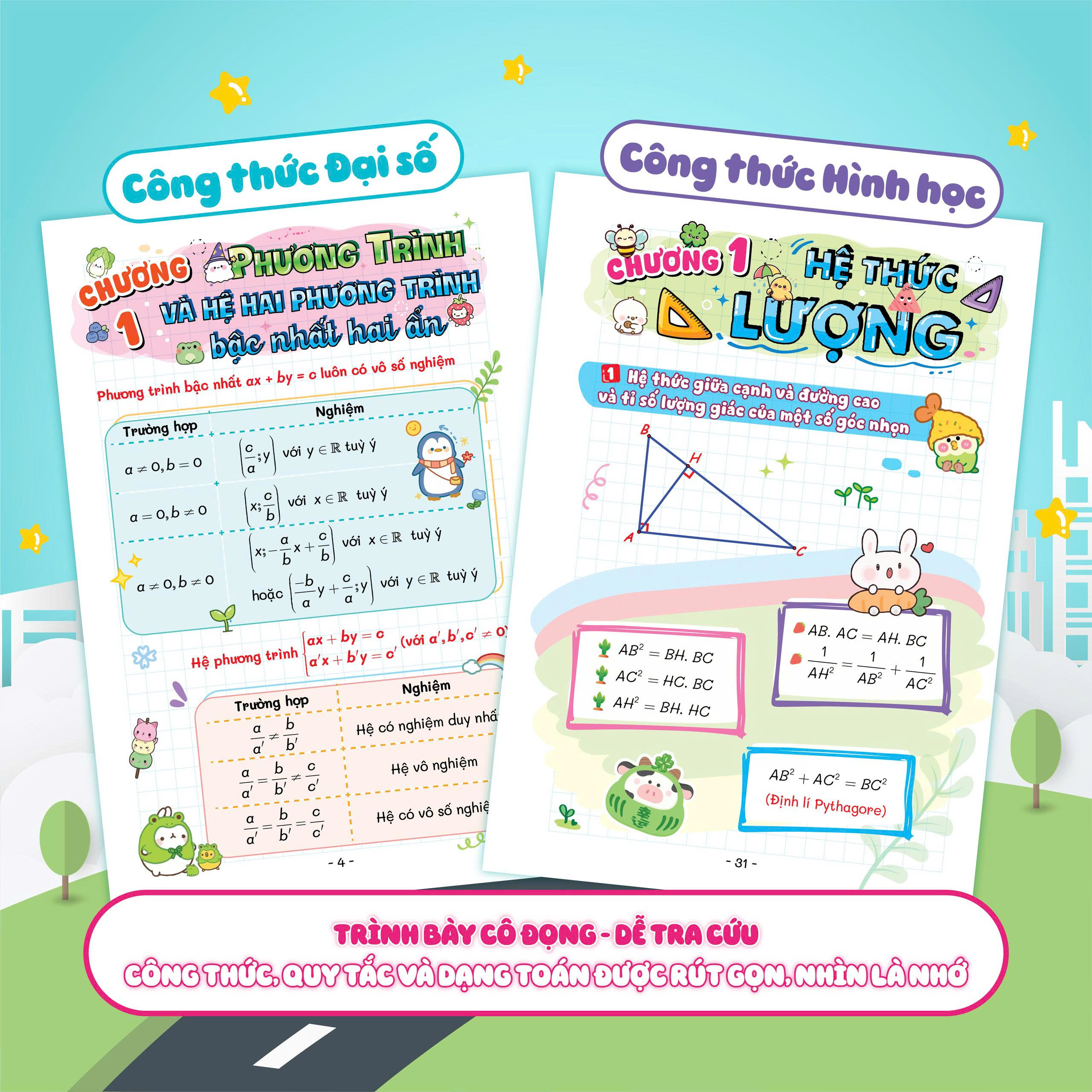 Sổ tay Mini công thức Toán 9