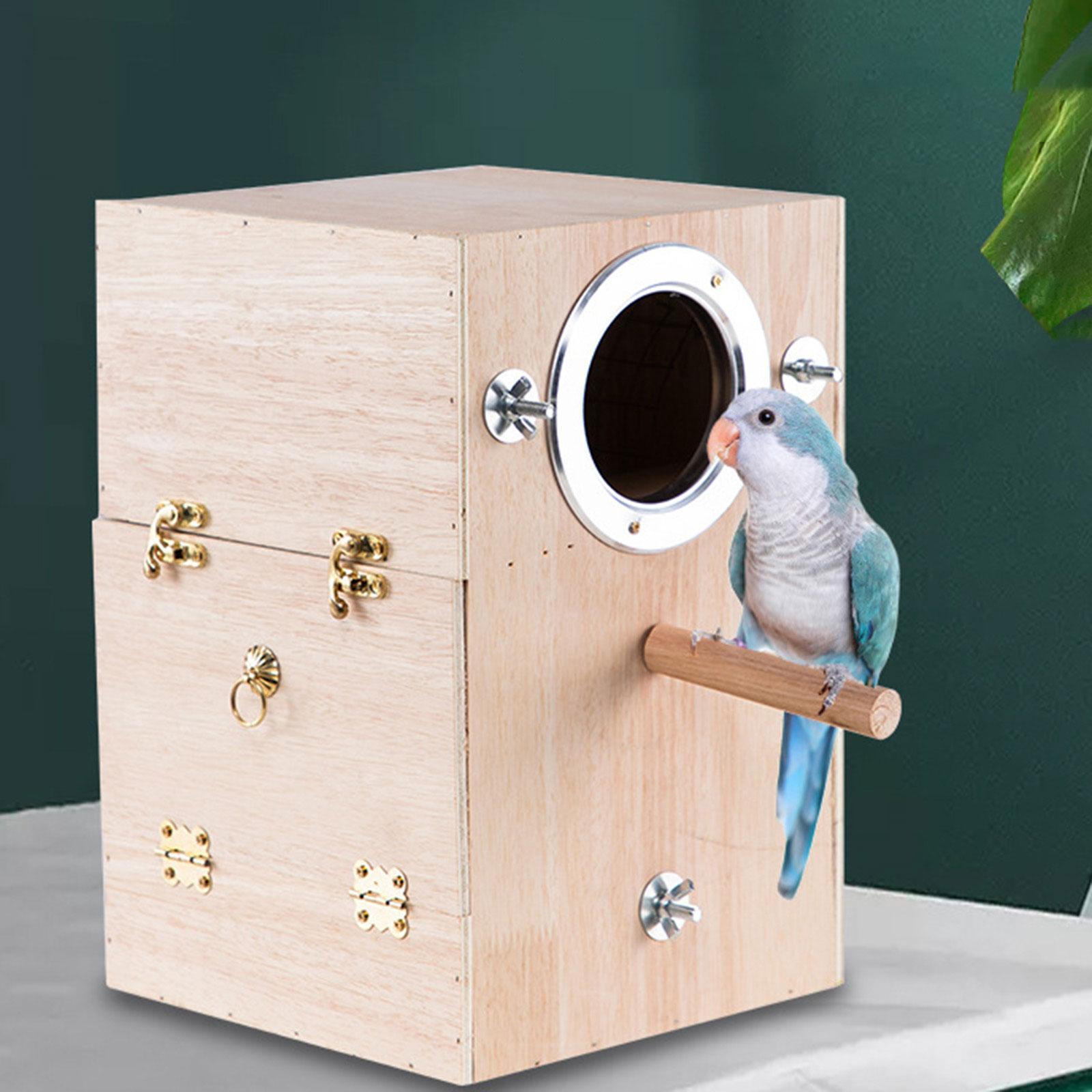Parrot Breeding Box Parakeet  Bird House Hatching for Lovebirds
