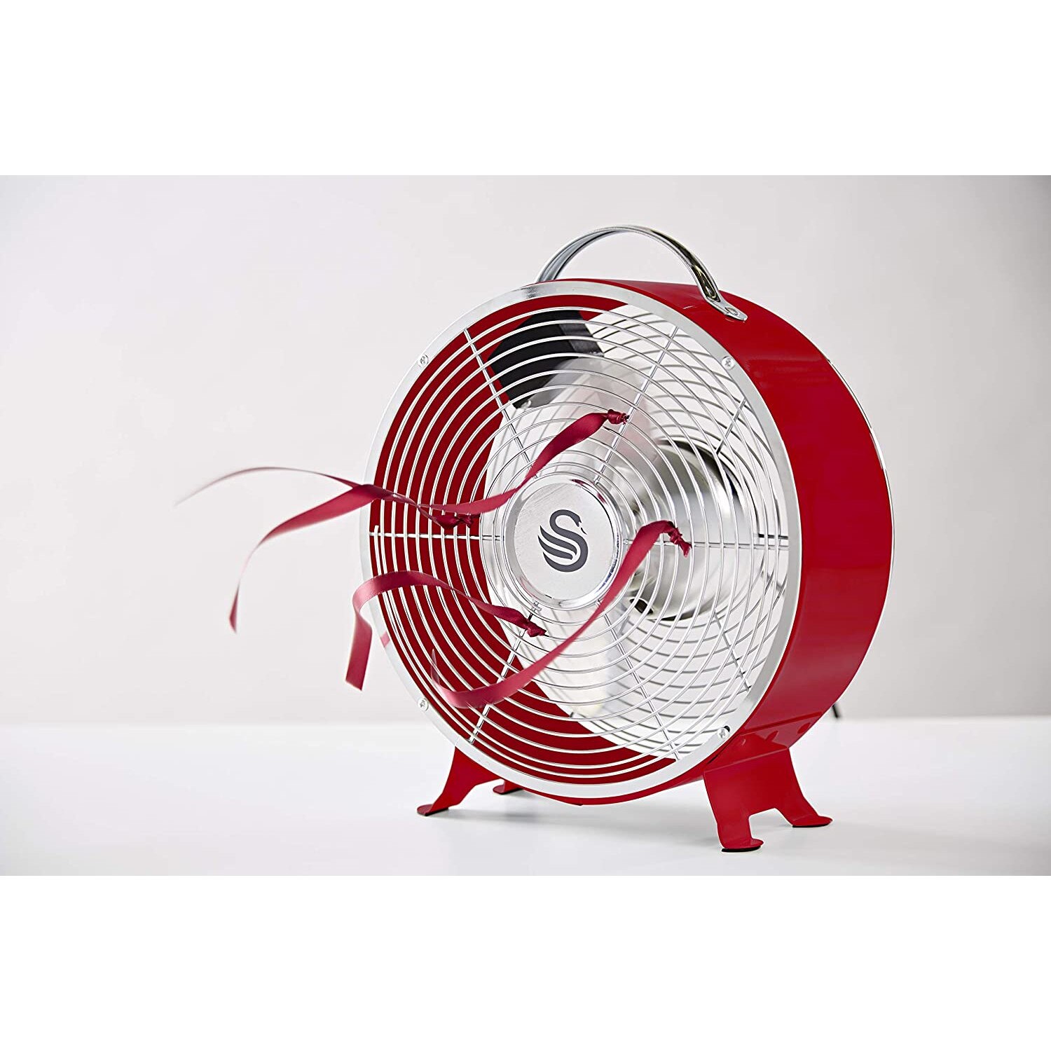 Quạt để bàn Swan Retro SFA12630RN 25W màu đỏ Hàng chính hãng