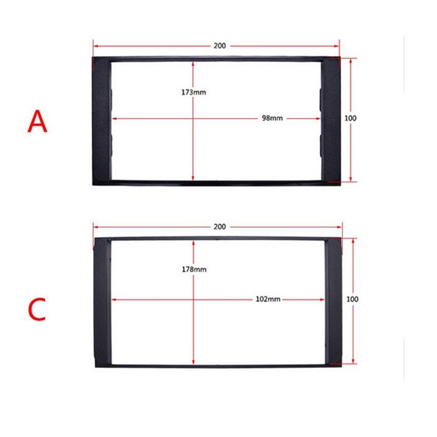 Mặt dưỡng xe toyota, Khung màn hình 7 inch, khung dưỡng cho màn hình xe toyota, màn hình dvd cho ô tô