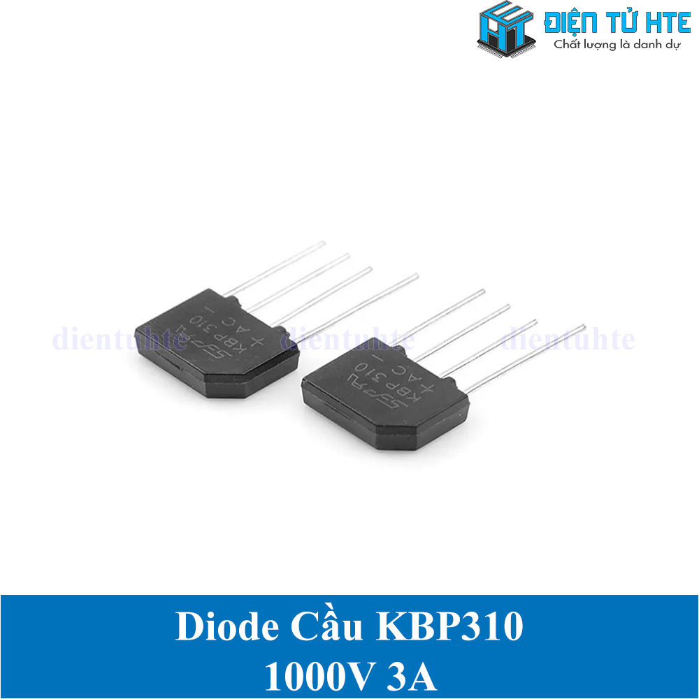 Bộ 5 Diode cầu KBP310 3A 1000V chân cắm