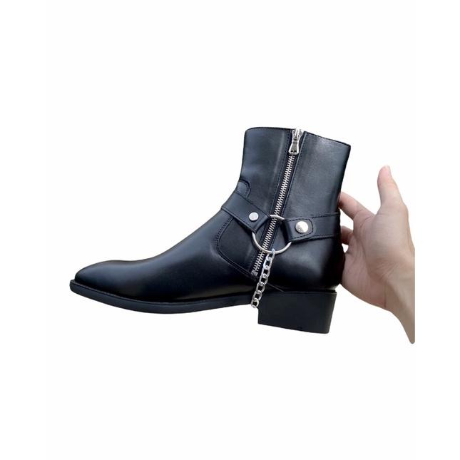 4cm Heels Zipper Boots tặng kèm straps