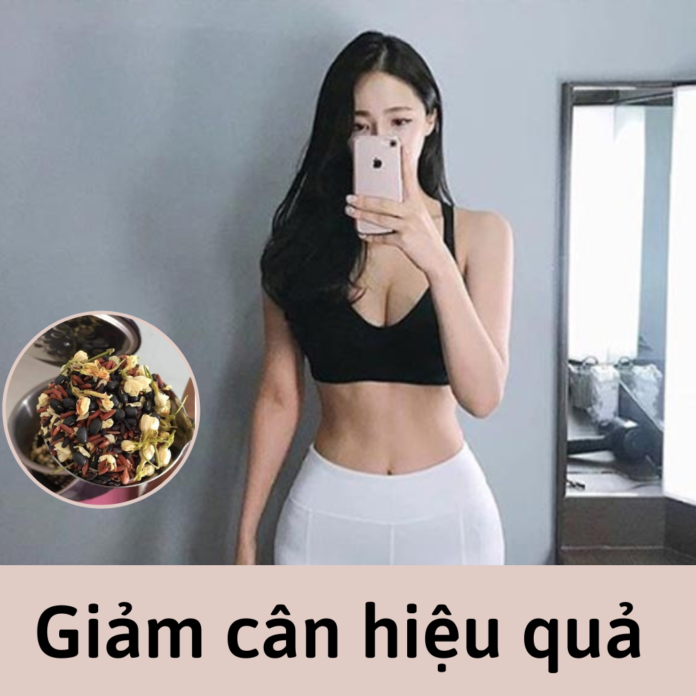 1kg trà gạo lứt, đậu đen xanh lòng, hoa nhài, lá dứa robimart