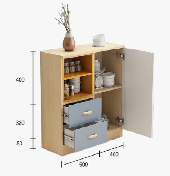 Tủ bếp  thấp gỗ MDF- TD1624