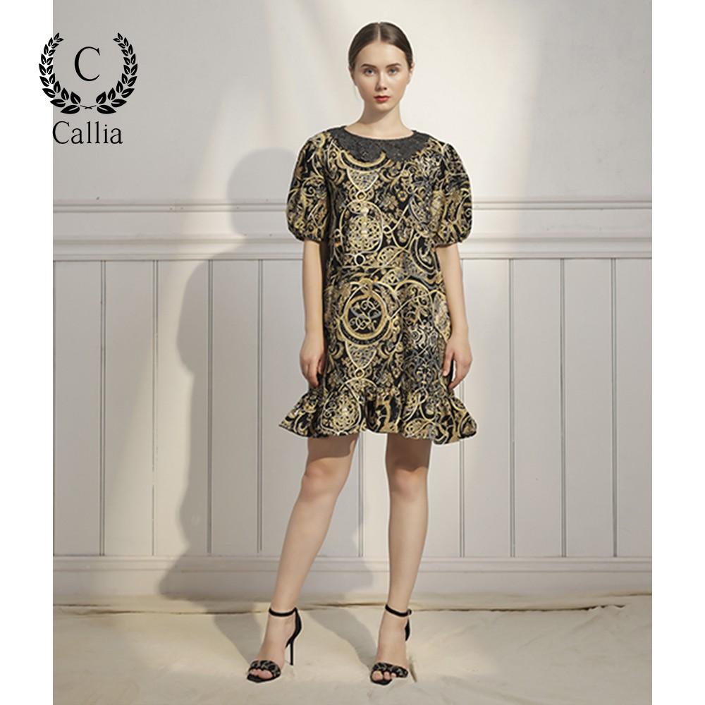 Đầm suông nữ Callia Judy cổ tròn đuôi cá
