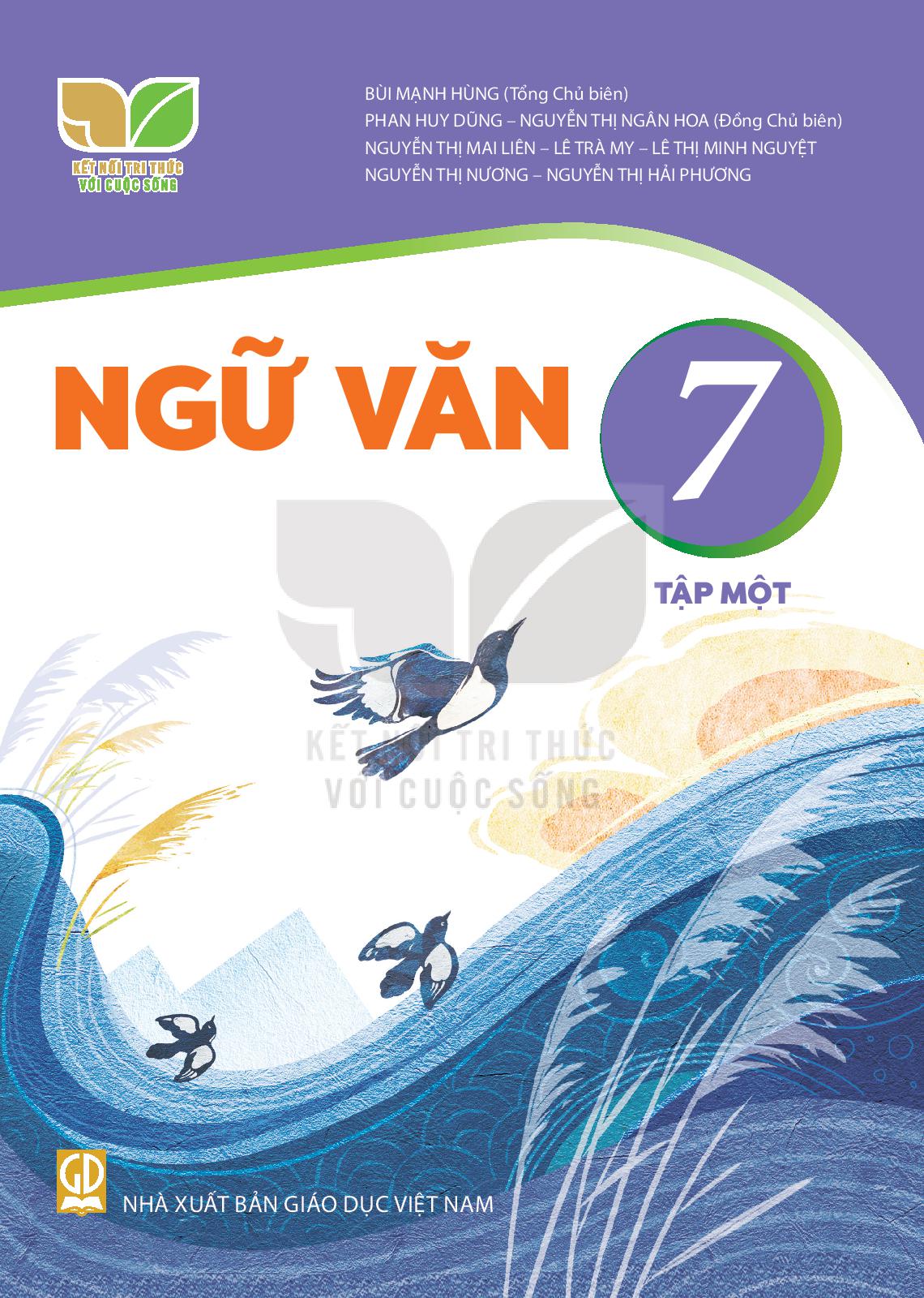 Sách - Ngữ văn 7 tập 1 kết nối tri thức và 2 tập giấy kiểm tra kẻ ngang vỏ xanh