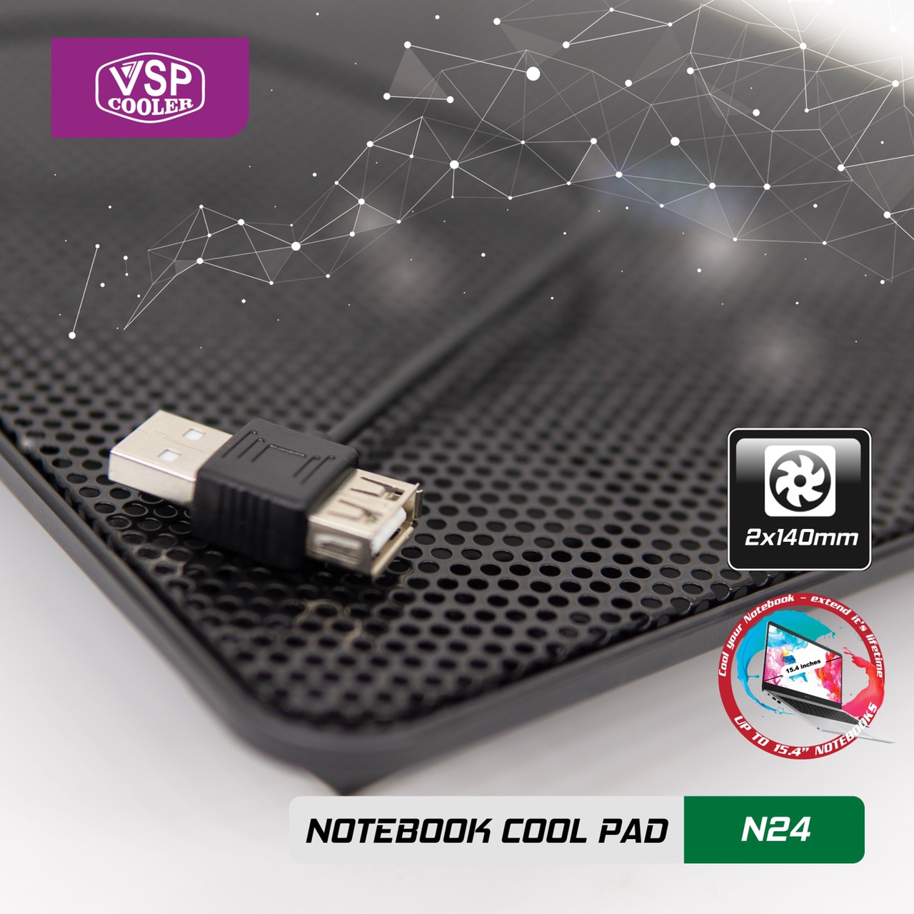 Notebook cool pad N24 - Hàng nhập khẩu