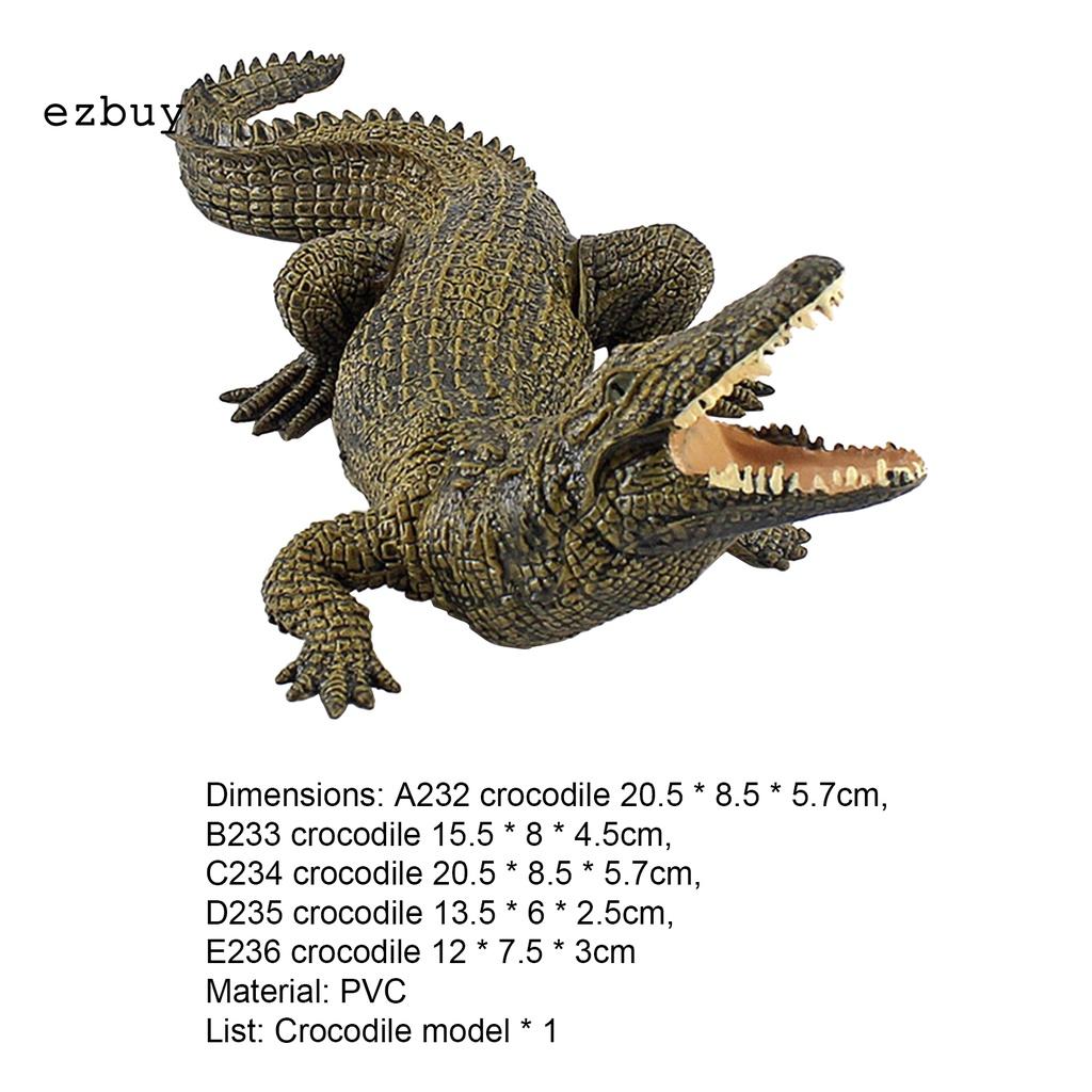 Lightweight Crocodiles Knowledge Toy Exquisite Crocodile Model Portable for Kids