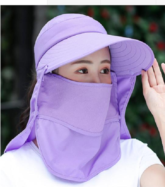 Nón chống nắng ninja kèm khẩu trang 360 độ, mũ chống nắng nữ thời trang