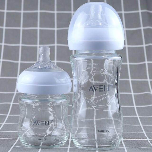 Bình Sữa Thủy Tinh Philips Avent Natural 120ml / 240ml mô phỏng tự nhiên