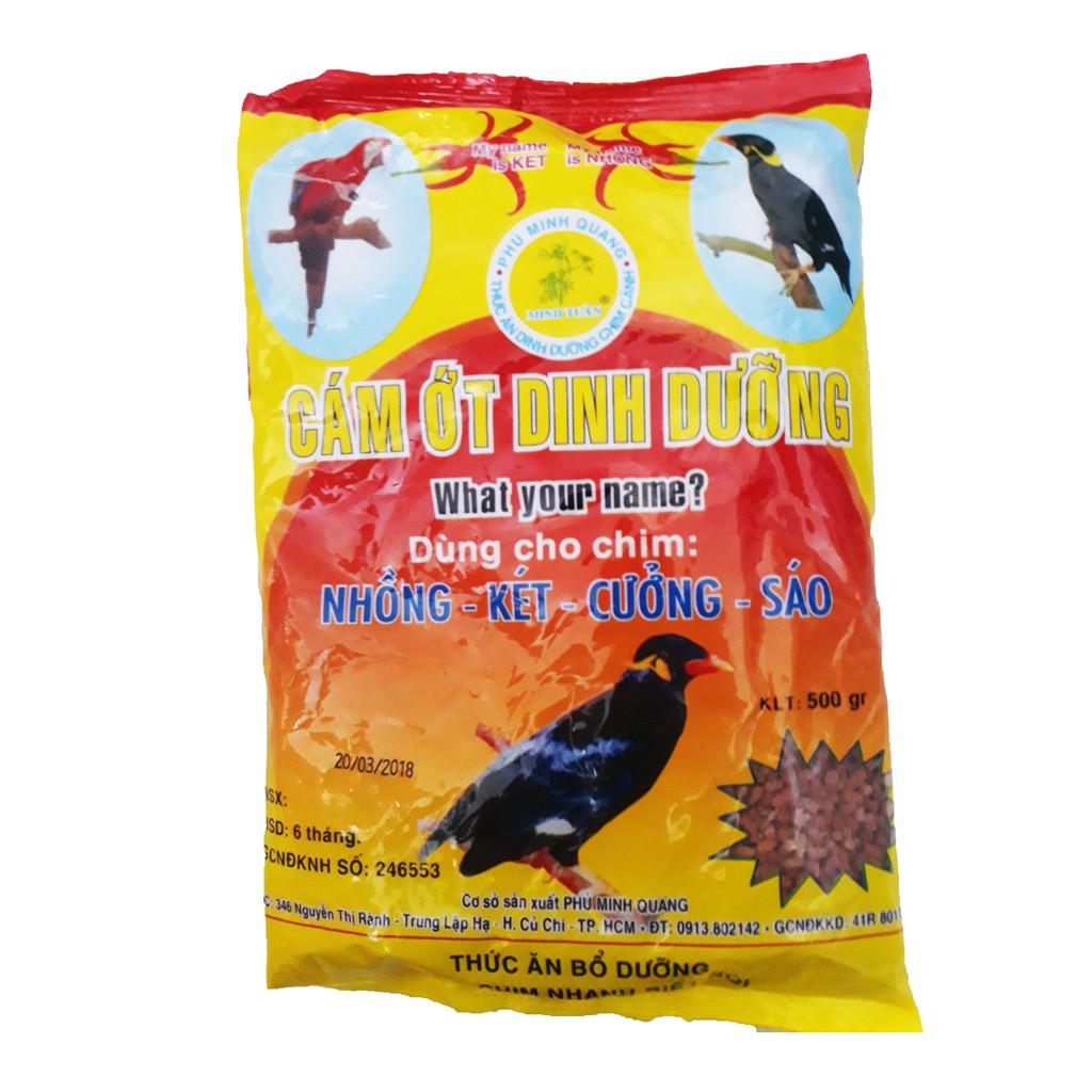 Cám Ớt Minh Tuân 500g - Thức Ăn Chim Nhồng, Két, Cưỡng, Sáo [CÁM ỚT MINH TUÂN]