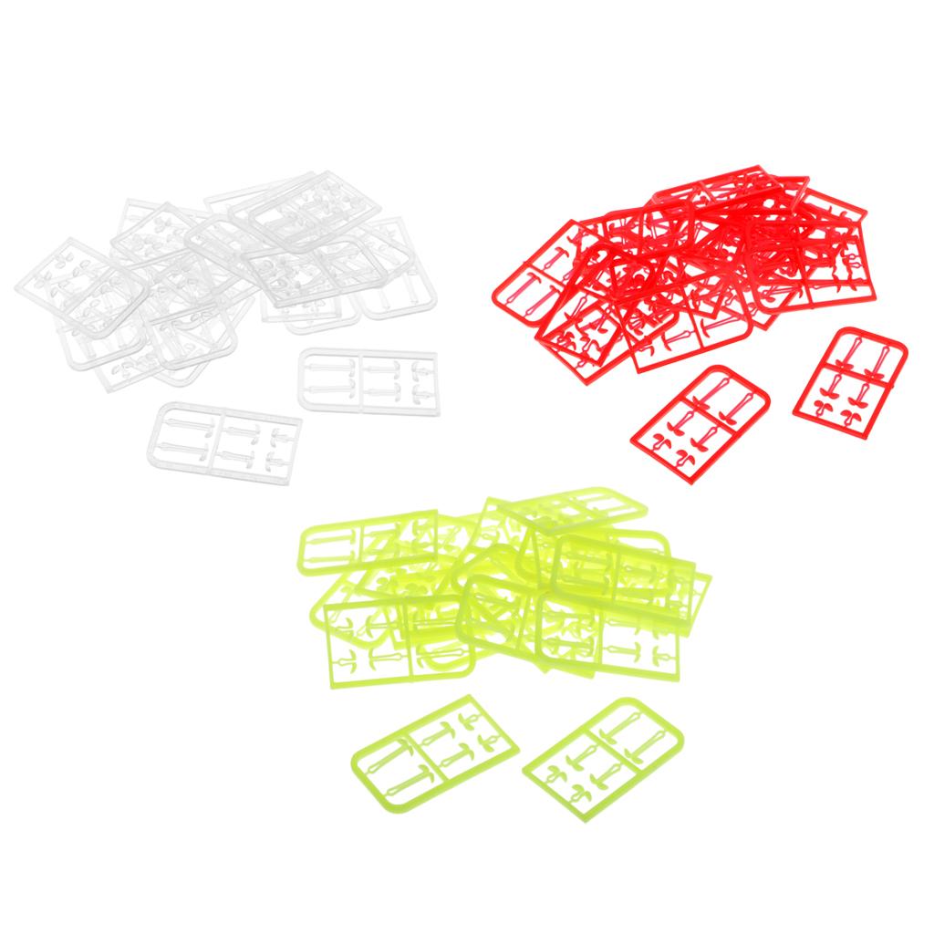 120Pcs Carp Hair Rig Fishing Bait Boilie Stops Plastic V Stopper